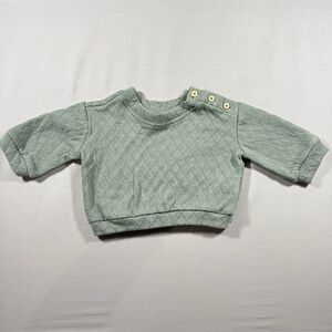 Grayson Collective Newborn Long Sleeve Green Sweater
